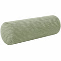 Cuscino cilindrico 20 x 50 cm in tessuto a coste verde salvia - supporto decorativo
