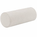 Cuscino cilindrico 20 x 50 cm in tessuto beige testurizzato per supporto decorativo